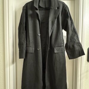 NWOT  Classic Black Women's Pea Coat
